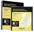 COSRX Advanced Snail Mucin Glass Glow Hydrogel Face Masks Skincare 3 EA