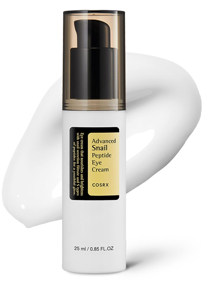 COSRX Snail Mucin Peptide Under Eye Cream.