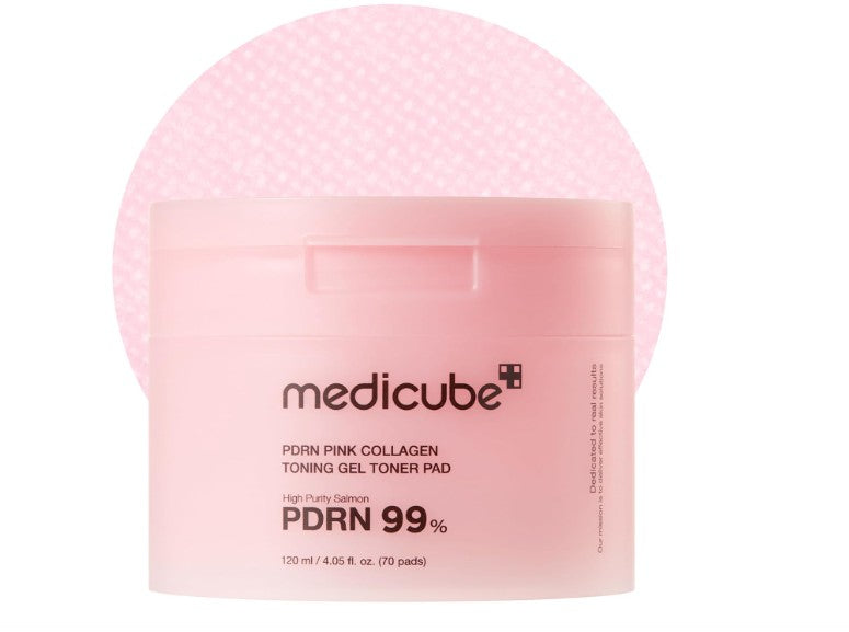MEDICUBE Toner Pads Salmon DNA PDRN Pink Collagen Jelly Pad