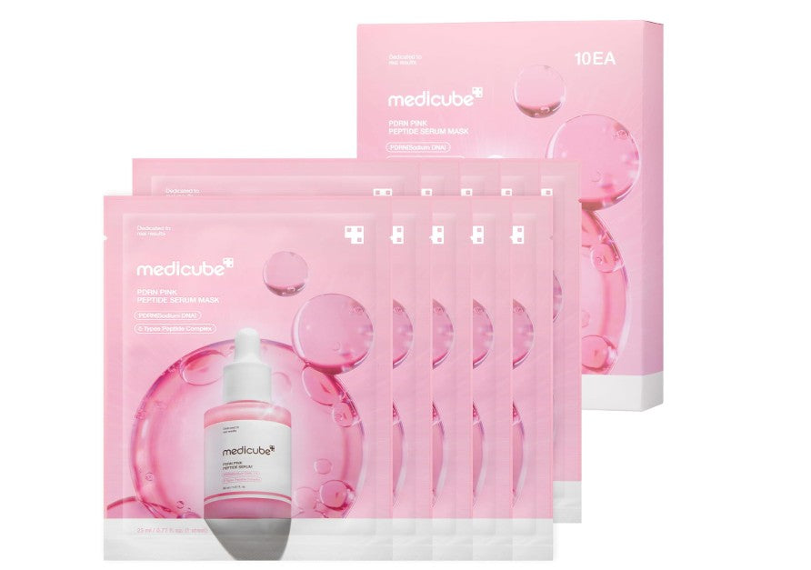 MEDICUBE PDRN -  Pink Peptide Ampoule Mask (10 Pack)