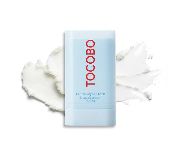 TOCOBO Cotton Airy Sun Stick SPF 50 Broad Spectrum Korean Matte Sunscreen